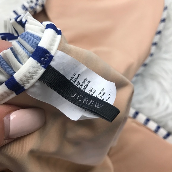 J Crew • Nautical Blue Striped One Piece Swimsuit - Picture 8 of 8